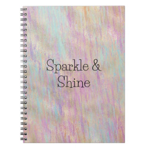 Ein sehr einsames Sparkle Glitzy Gold Pink Weihnac Notizblock