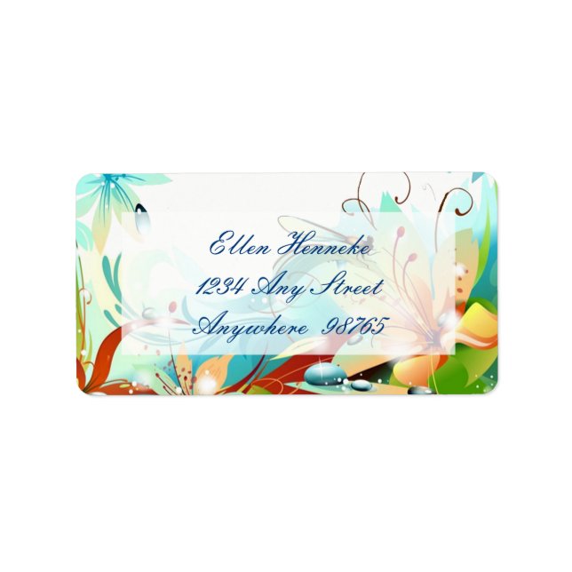 Ein sehr erfreulicher Geburtstag Adressaufkleber (Vorne)