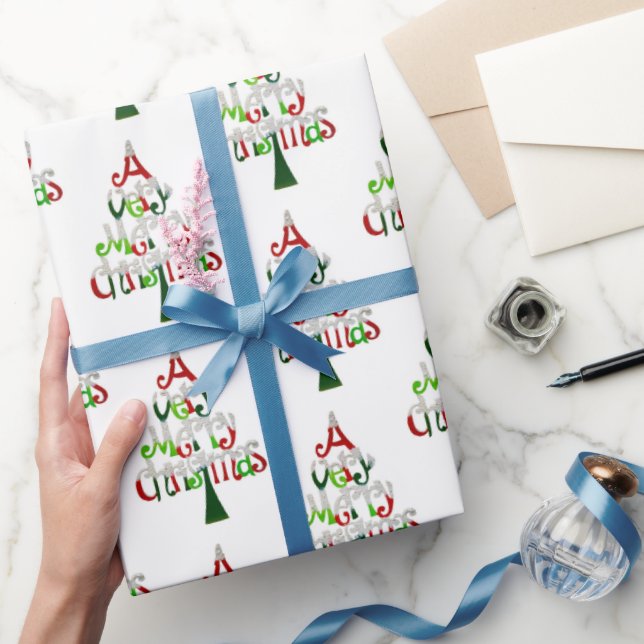 Ein sehr frohe Weihnachten Geschenkpapier (Schenken)
