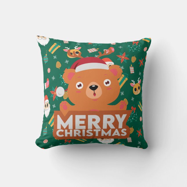 Ein sehr frohe Weihnachten Kissen (Vorderseite)