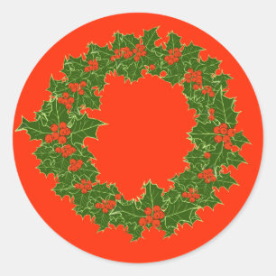 Ein sehr frohe Weihnachten Runder Aufkleber