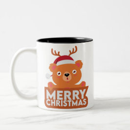 Ein sehr frohe Weihnachten Zweifarbige Tasse