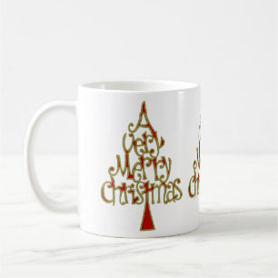 Ein sehr froher Weihnachtsbaum Kaffeetasse