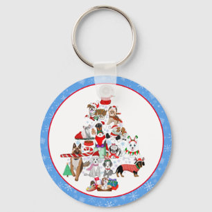 Ein sehr frohes Doggie Weihnachten Schlüsselanhänger
