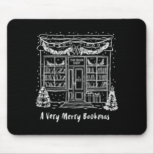 Ein sehr fröhliches Bookmas gemütliches Weihnachte Mousepad