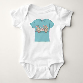 Ein sehr fröhliches Mouse Tea Party Baby Strampler