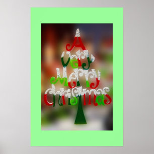 Ein sehr fröhliches Weihnachtsgedicht Poster