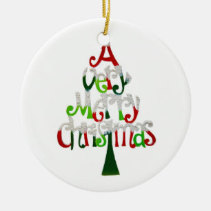 Ein sehr fröhliches Weihnachtsgeschenk Keramikornament