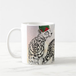 Ein sehr Gepard-Weihnachtswickelrock Kaffeetasse