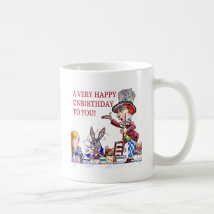 Ein sehr glückliches Unbirthday zu Ihnen! Kaffeetasse