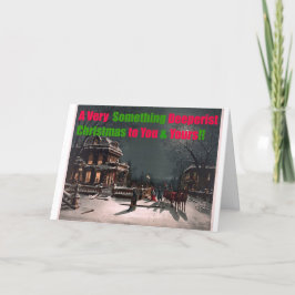 Ein sehr irgendetwas tiefstes Weihnachtsfest Feiertagskarte