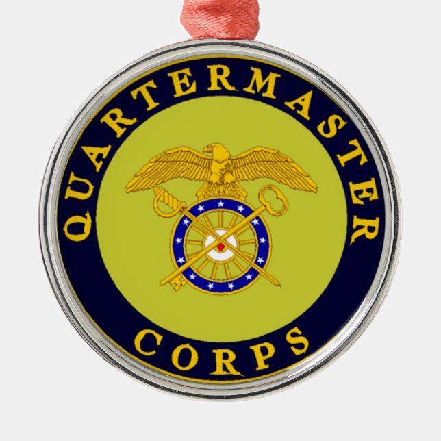 Ein sehr Quartermaster Holiday Silbernes Ornament (Vorne)