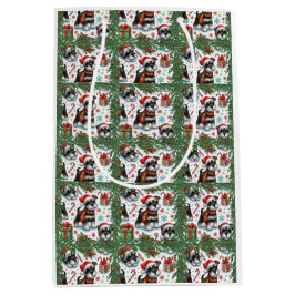 Ein sehr schnauzer Weihnachten Mittlere Geschenktüte