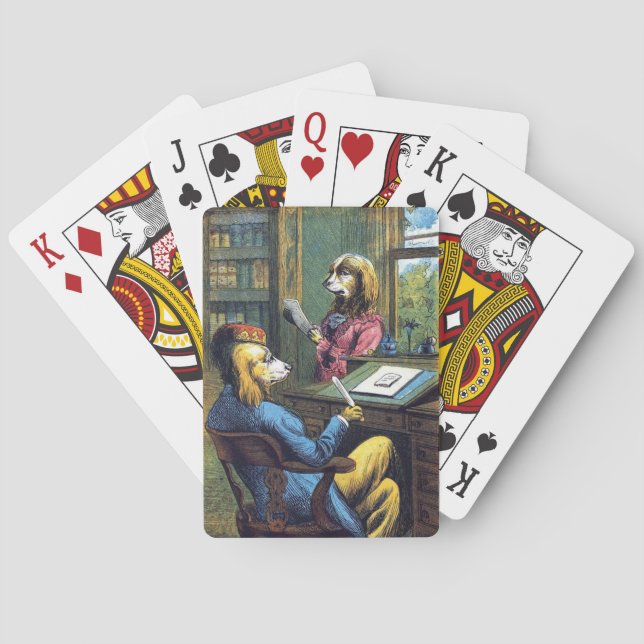 Ein sehr vornehmer Hund, Spielkarten (Rückseite)