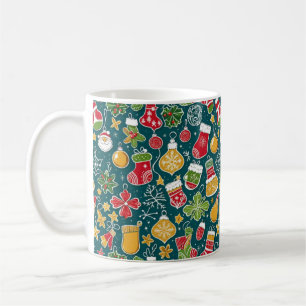 Ein sehr weihnachtliches Muster Kaffeetasse