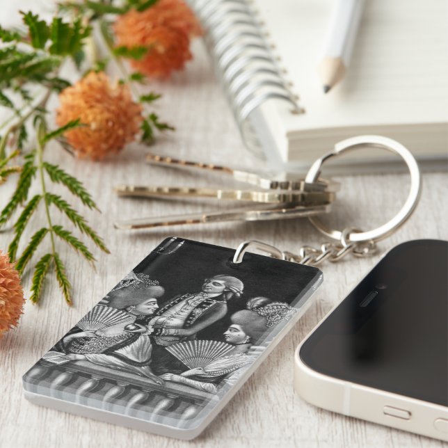 Ein Seitenkasten Schlüsselanhänger (Vorderseite rechts)