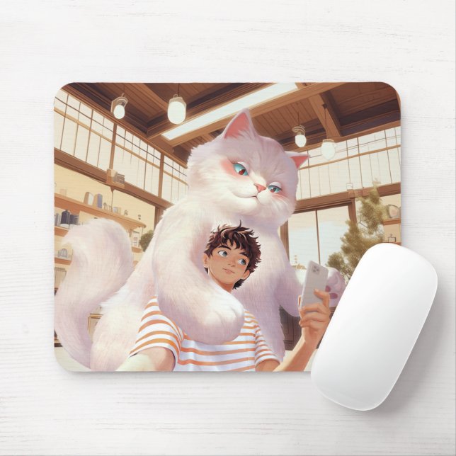 Ein Selfie mit dem Fluffy Riesen Mousepad (Mit Mouse)