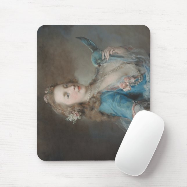 Ein Selfie mit meinem Papagei Mousepad (Mit Mouse)