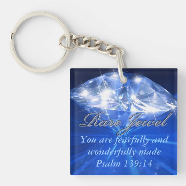 Ein seltener Edelstein Schlüsselanhänger (Vorderseite)