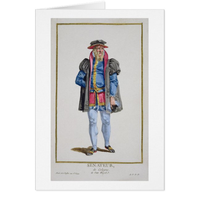 Ein Senator von Koln von 'Receuil DES Estampes, (Vorne)
