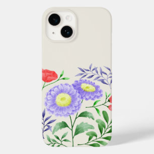Ein Set Blume in Aquarellfarben Case-Mate iPhone 14 Hülle