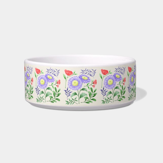Ein Set Blume in Aquarellfarben Napf (Vorderseite)