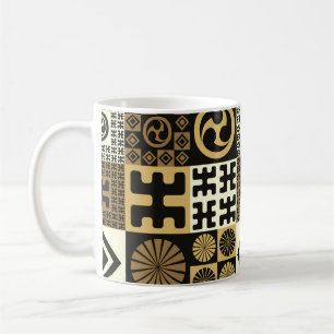 Ein Set japanischer Stilrichtungen, nahtlose Muste Kaffeetasse