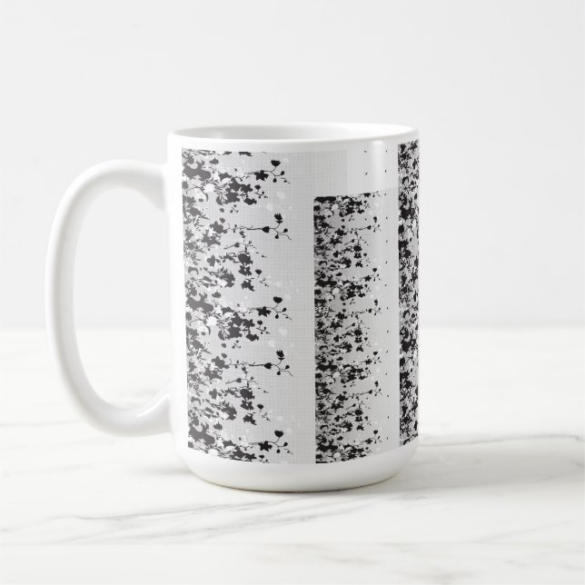 Ein Set mit viel Schwarz-Weiß-Design Kaffeetasse (Links)