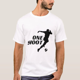 Ein Shoot Football-Silhouette-T-Shirt T-Shirt