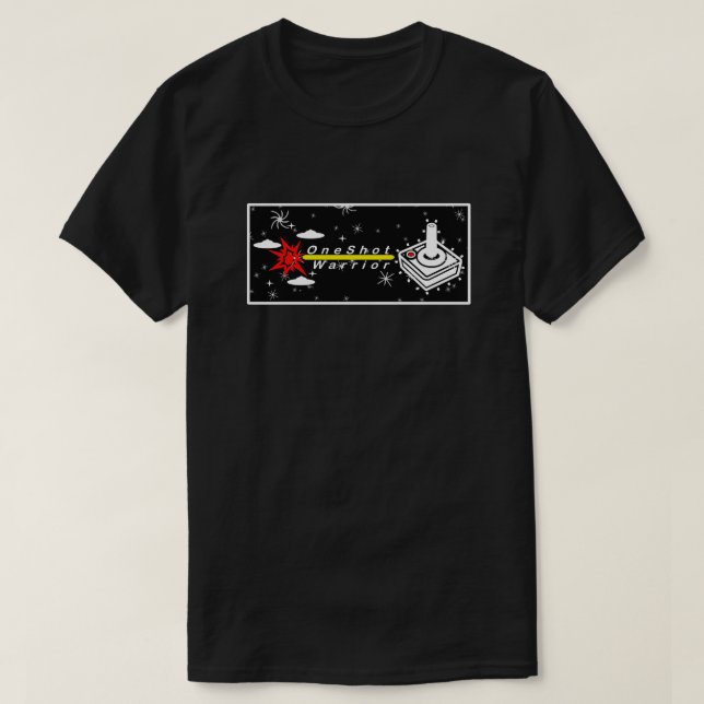 Ein Shot Warrior Space T-Shirt (Design vorne)