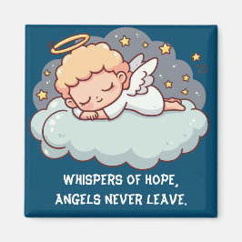 Ein sich stützender Engel Magnet