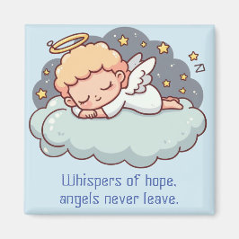 Ein sich stützender Engel Magnet