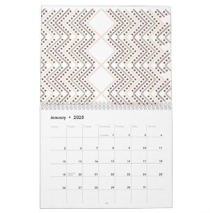 Ein sich wiederholendes geometrisches Muster mit r Kalender