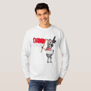 Ein Singapurer Zebra T-Shirt
