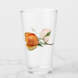 Ein Single Rose Schneiden Glas