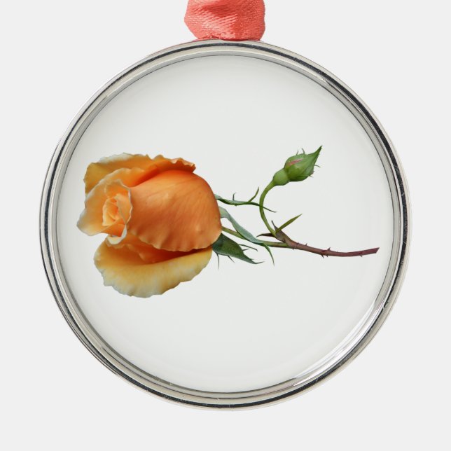 Ein Single Rose Schneiden Ornament Aus Metall (Vorne)