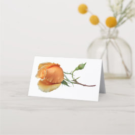 Ein Single Rose Schneiden Platzkarte