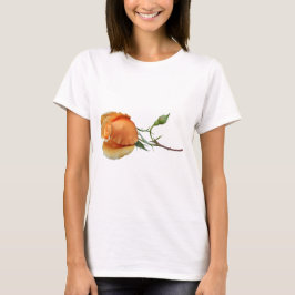 Ein Single Rose Schneiden T-Shirt