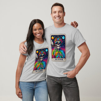 Ein Skelett das Stoner-Tarot T-Shirt