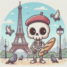 Ein Skelettkünstler in Paris
