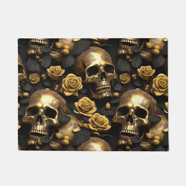 Ein Skull und Rose Serie Design 8 Fußmatte (Vorderseite)
