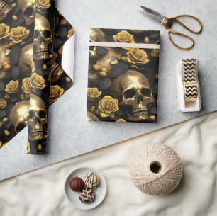 Ein Skull und Rose Serie Design 8 Geschenkpapier