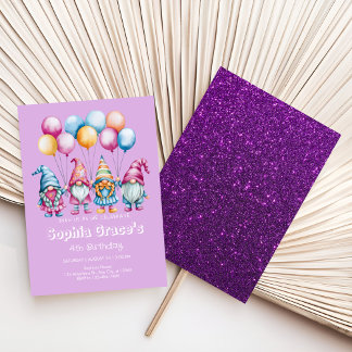 Ein skurriler Geburtstag mit herrlichen gnomischen Einladung