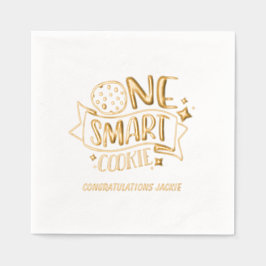 Ein Smart Cookie Gold Foil Abschluss Napkins Servietten Mit Folie