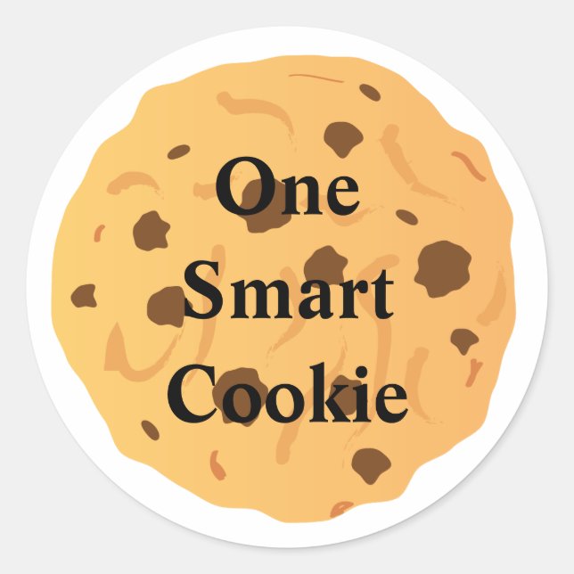 Ein Smart-Cookie-Sticker Runder Aufkleber (Vorderseite)