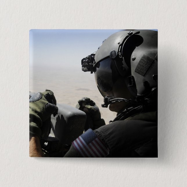 Ein Soldat bietet Sicherheit Button (Vorderseite)