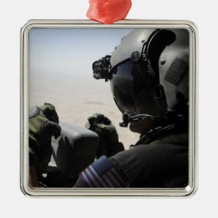 Ein Soldat stellt Sicherheit zur Verfügung Silbernes Ornament