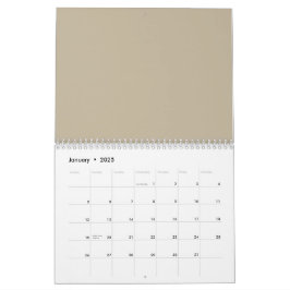Ein solider brauner Hintergrund mit einem glatten, Kalender