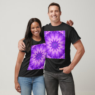 Ein Sommer Pansy 5 Bohemische Abstrakte Blumengraf T-Shirt