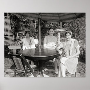 Ein Sommer-Tag, 1928. Vintages Foto Poster
